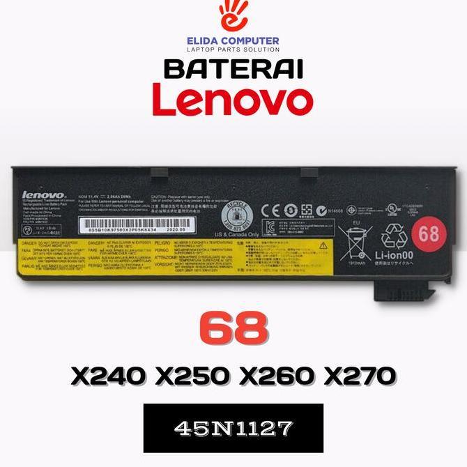 TERBARU - Baterai Lenovo ThinkPad X240 X250 X260 X270 S440 S540 P50S 68 45N1127