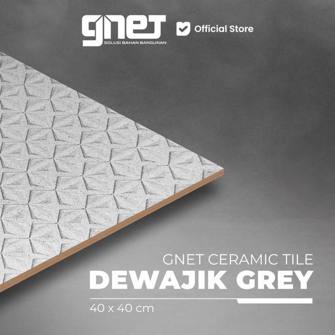 GNET Ceramic Dewajik Grey 40X40 | Keramik Lantai Rustic