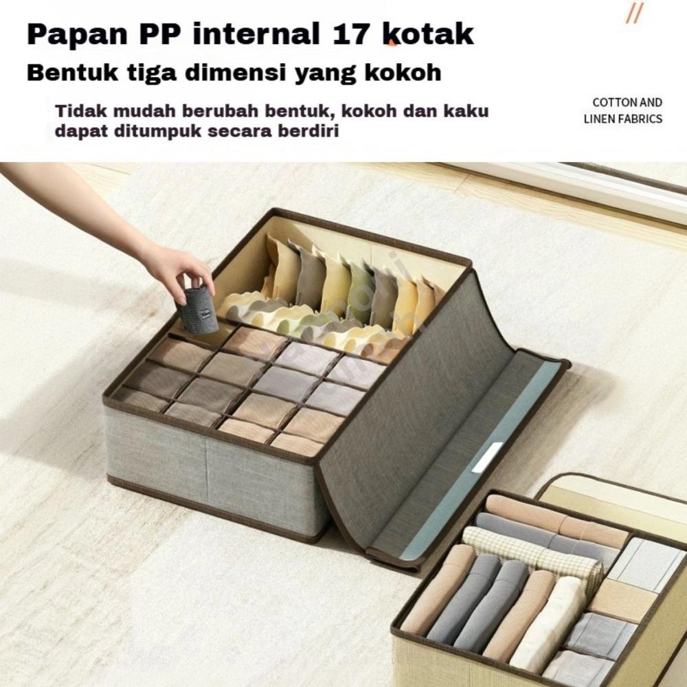 PROMO TEMPAT PENYIMPANAN PAKAIAN DALAM RAK PAKAIAN DALAM ORGANIZER STORAGE BOX SEKAT PENGATUR LEMARI