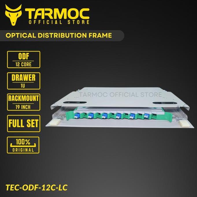 TERMURAH - Tarmoc TEC-ODF-12C-LC | Fiber Optic ODF 12 Core / OTB 12 Core LC Lengkap