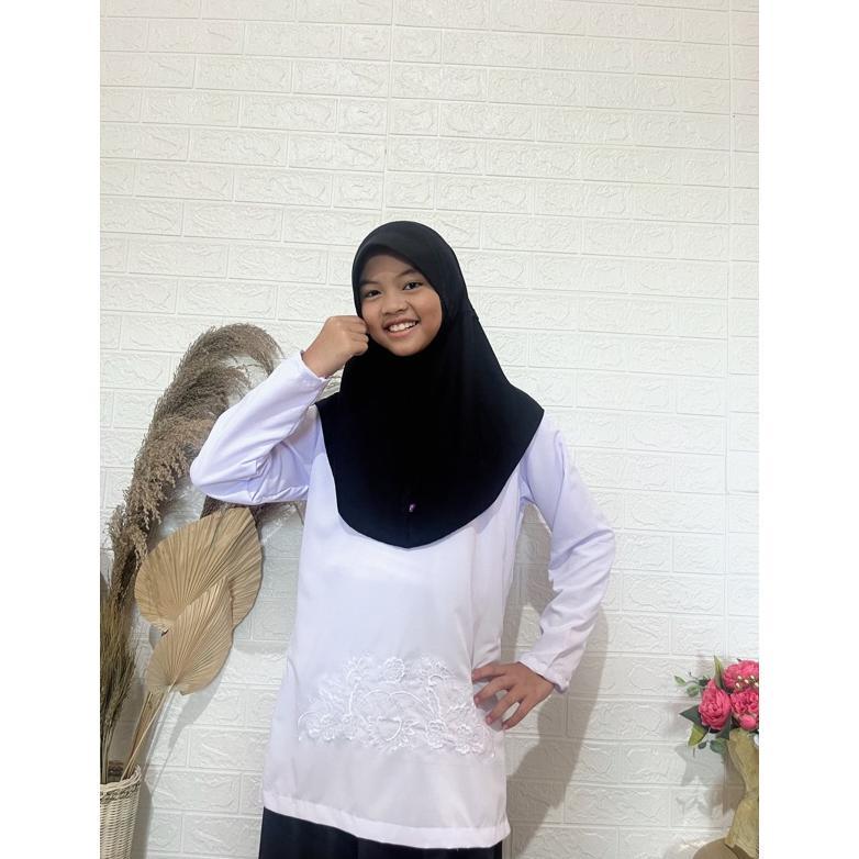 Termurah Baju Muslim Putih Anak Perempuan Setelan Anak Putih Hitam Baju Seragam Manasik Haji Anak Pe