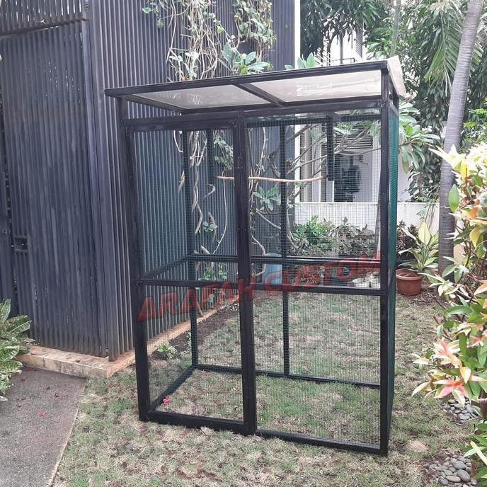 NEW KANDANG BURUNG TERNAK KOLONI AVIARY BESAR JUMBO KOTAK LOVEBIRD PARKIT NURI MURAI PLECI FINCH ANT