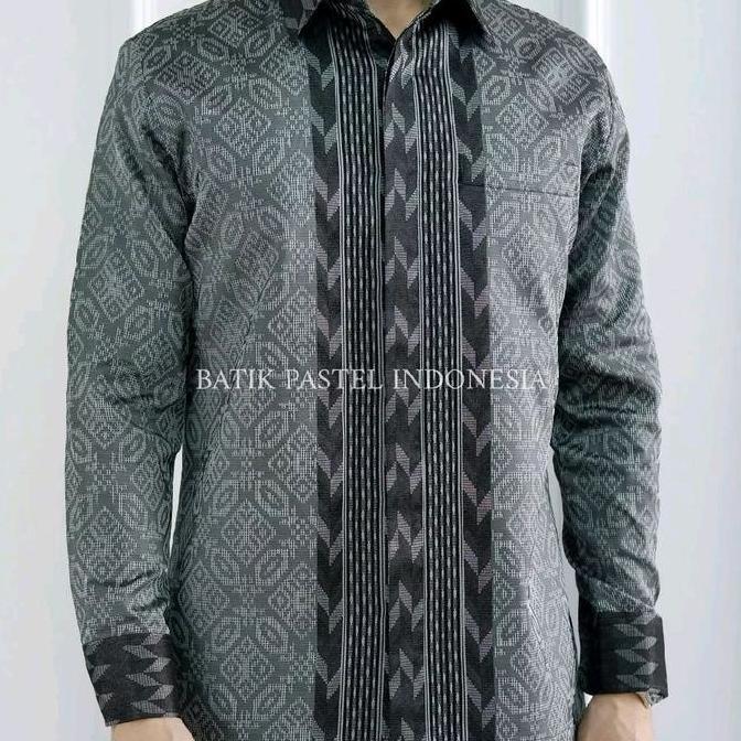 DISKON Kemeja Songket Pria Kemeja Tenun Baron Pria Songket Palembang Exclusive Lengan Pendek/Panjang