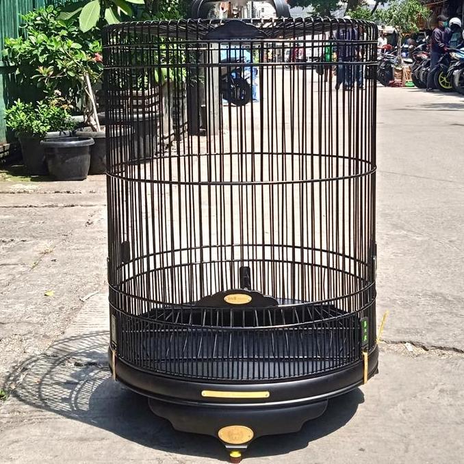 NEW SANGKAR KANDANG MURAI PVC BNR BLACK DOFF MODEL BATMAN NO 2 ORI