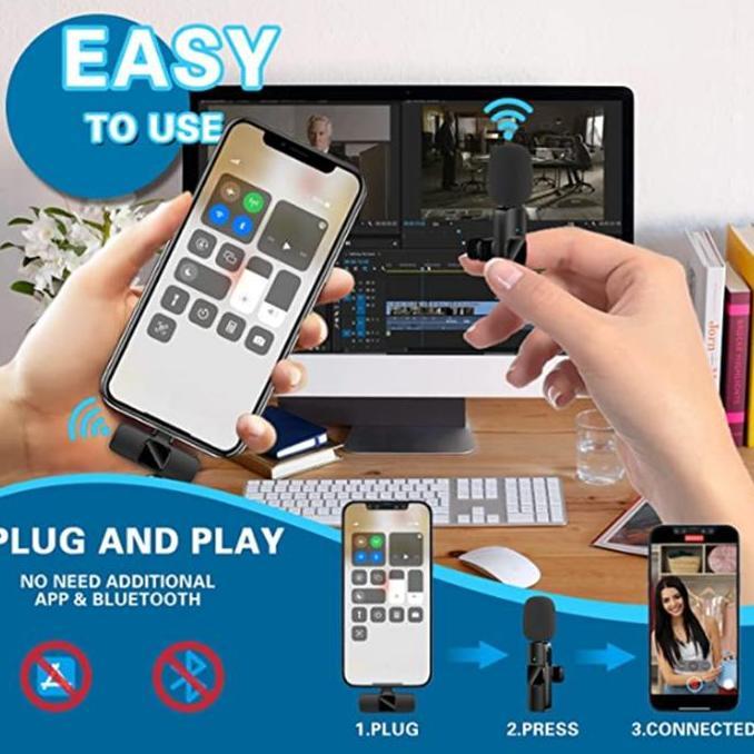 Promo Microphone Mic Clip On Wireless Usb Pc Laptop Zoom Webinar Podcast Teleconference Meeting