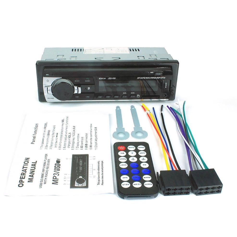(Stok Siap)Tape Mobil Ori Singe Din Head Unit Tape Audio Radio Mobil Multifungsi Bluetooth USB MP3 F