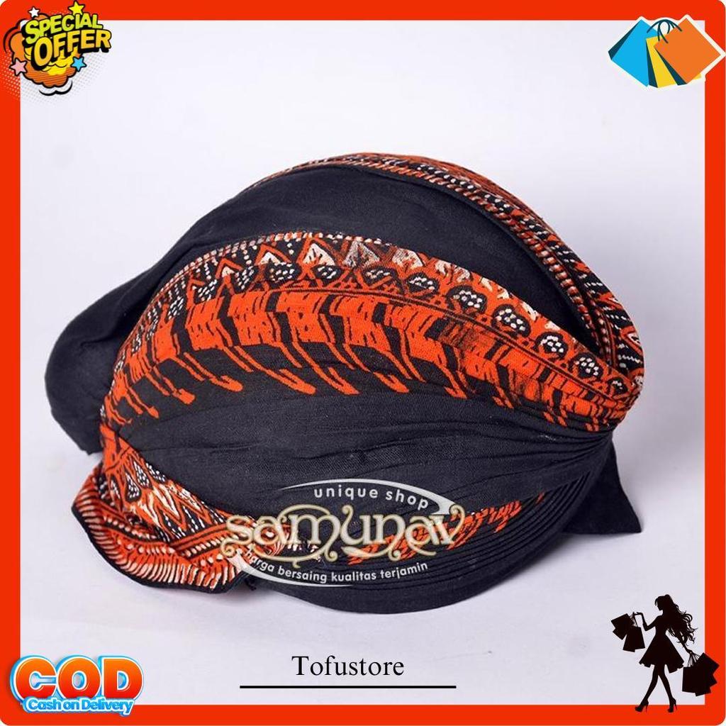 Blangkon Lipat Jogja Jebeh Motif Batik Iket Murah Bisa Dilipat Teruji Kualitasnya
