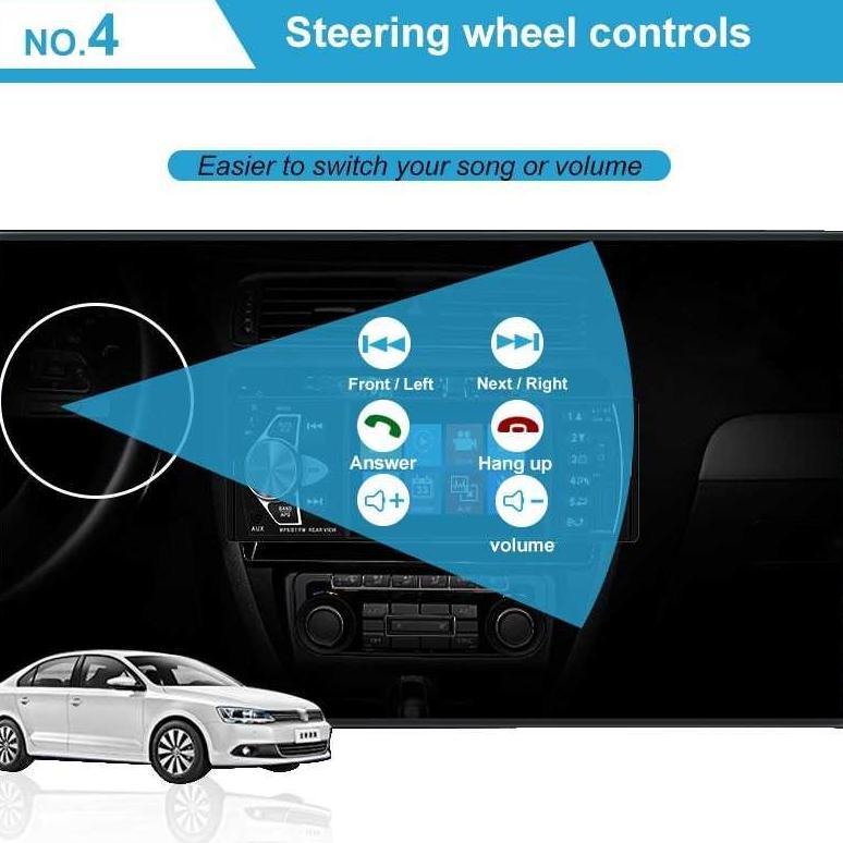 Tape Audio Mobil Bluetooth MP5 Player Layar Parkir Monitor 4.1 Inch 4022D Support Video 1080P