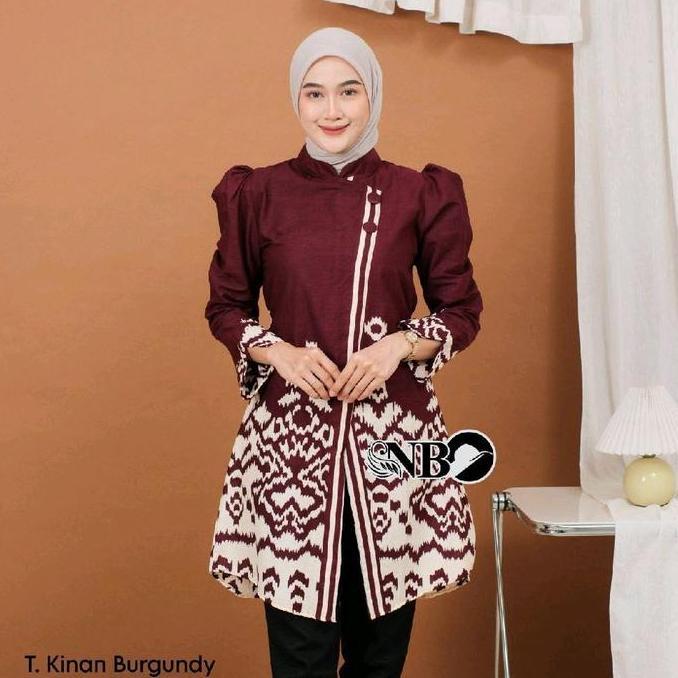 MURAH LEBAY Tunik Batik Wanita Modern Baju Batik Wanita Atasan Batik Wanita Katun Nyaman MURAH LEBAY