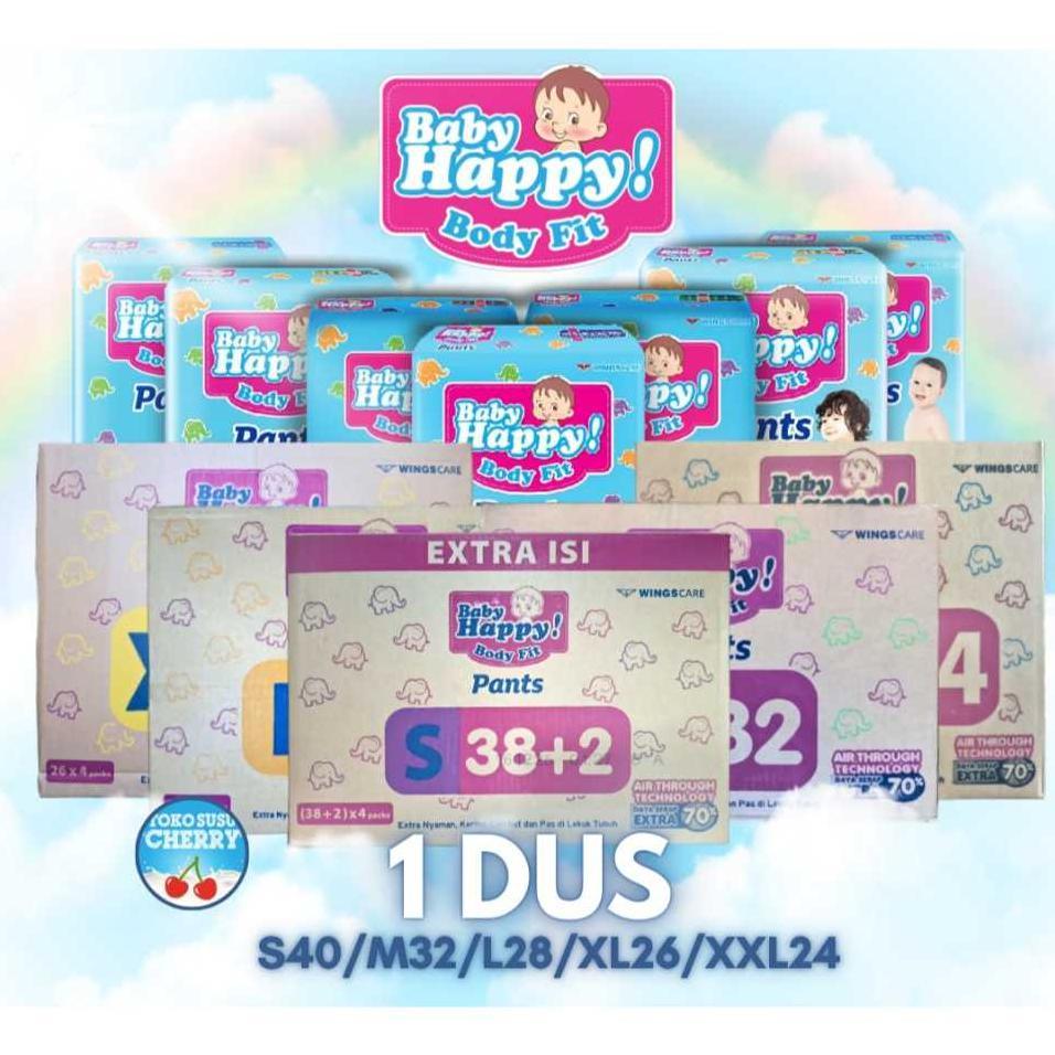 Baby Happy Pants L28 / M32 /Xl26 / Xxl24 [1 Dus]