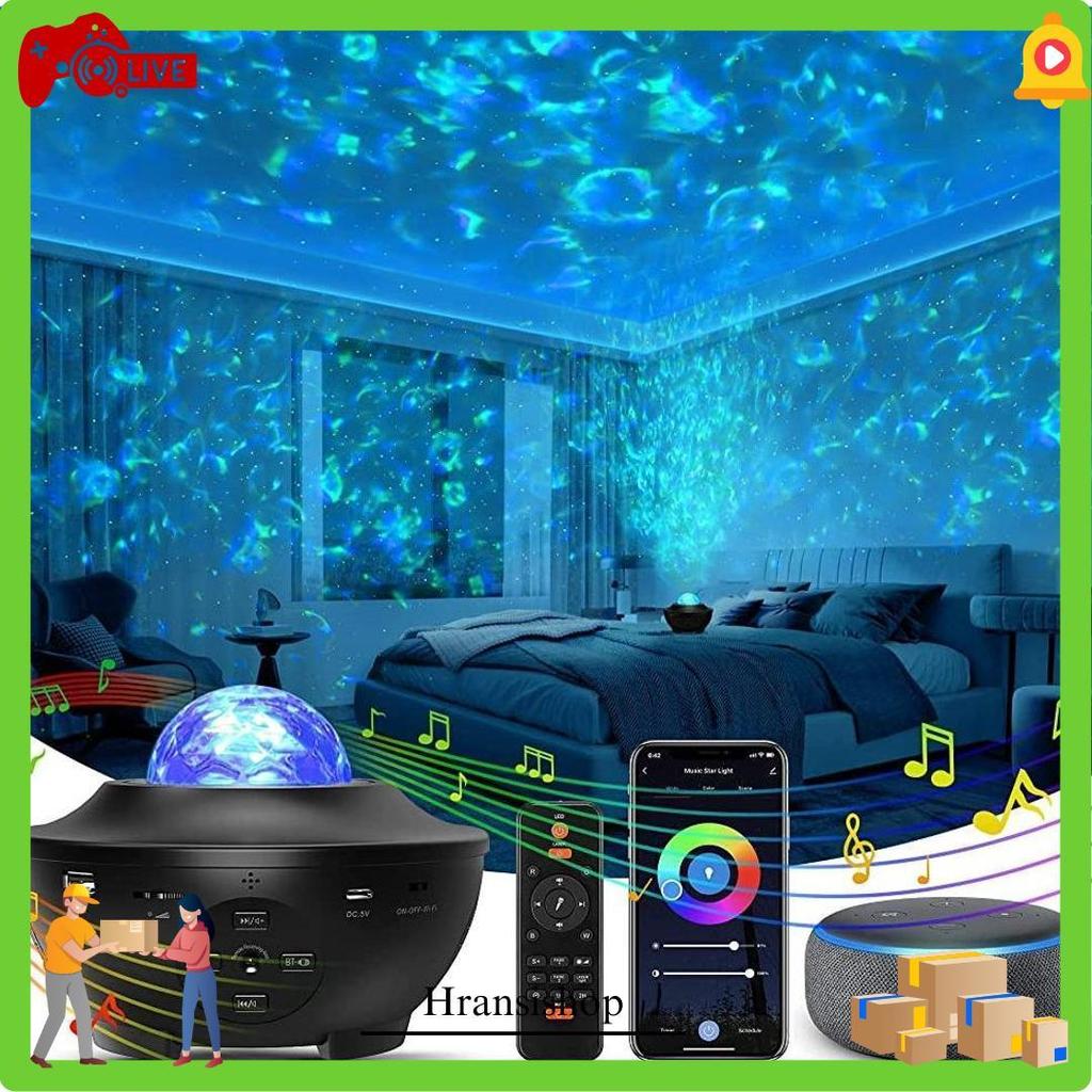 Lampu Tidur Aesthetic Bluetooth Music Proyektor Langit Astronot Bulan Bintang Galaxy Luar Angkasa St