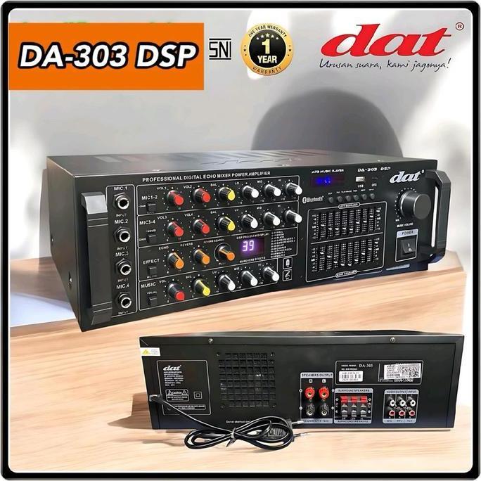Sale Amplifier Dat Da-303 Dsp Amplifier Bluetooth Equalizer Karaoke Power Amplifier Dat Speaker