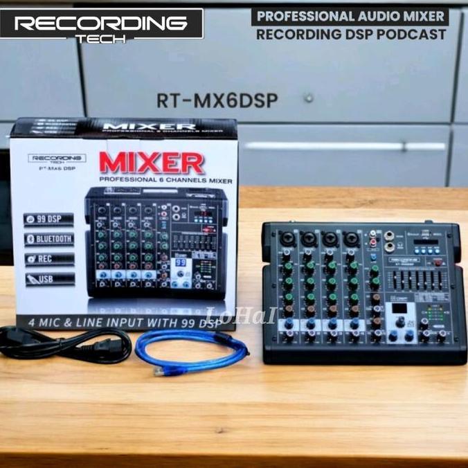 Promo Mixer Audio Recording Tech Rt Mx6 Dsp Original