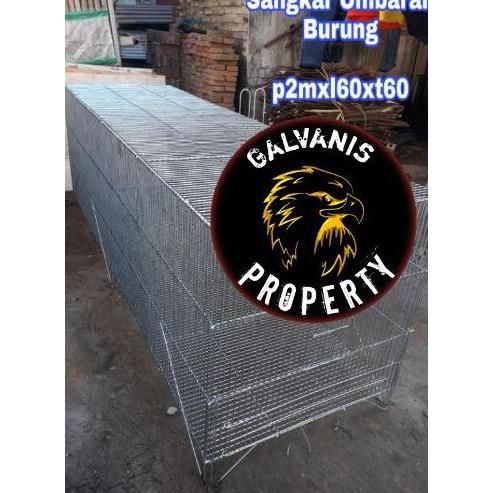 NEW SANGKAR BURUNG/UMBARAN/KANDANG BURUNG BAHAN GALVANIS MURAI KENARI DLL ORI