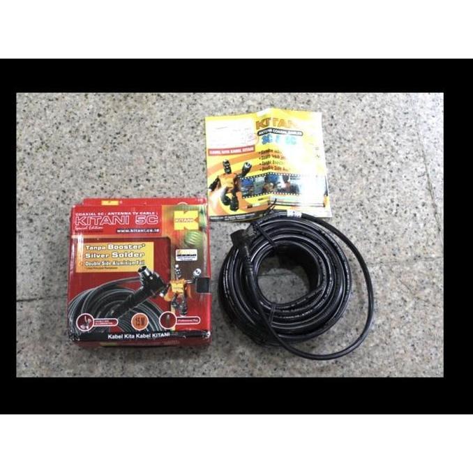 Yougo- Kabel Antena Kitani Siap Pakai/Kitani Kabel Tv 15M