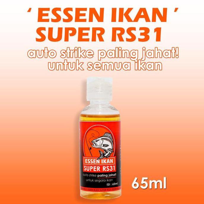 RS31 Essen Ikan Super RS31 65ml - Umpan Pancing Lebih Tajam & Stabil untuk Semua Jenis Ikan - Aroma 