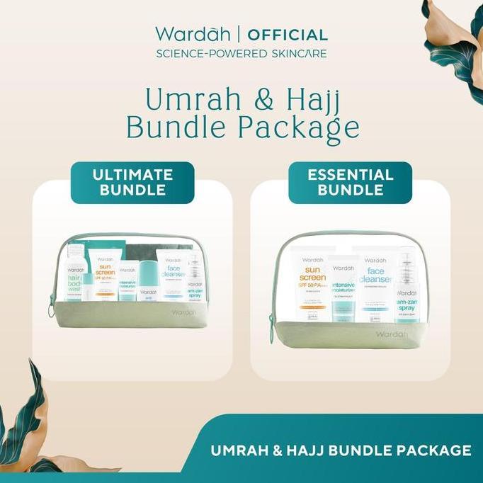 WARDAH Umrah & Hajj Package - Paket Haji dan Umroh - Facial Wash, Moisturizer Pelembab Wajah, Sunscr