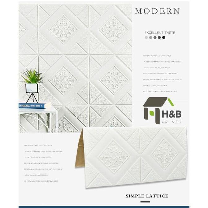 (COD) High Quality DIY  Wallpaper Dinding 3D Drick Foam Plafon Dekorasi Dinding Kamar Tidur