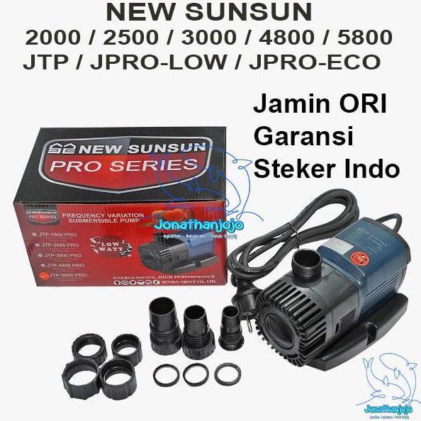 SUNSUN JTP PRO 2000 2500 3000 4800 5800 Liter / Jam JPRO / ECO / LOW JPRO SNI Original Pompa Low wat
