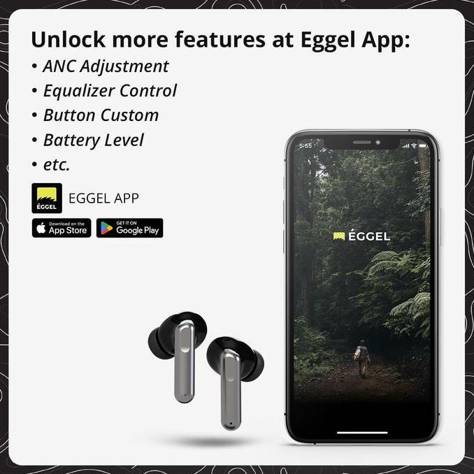 Flaro- Eggel Quietbuds 3 Hybrid Anc+Enc Tws Bluetooth Earphone