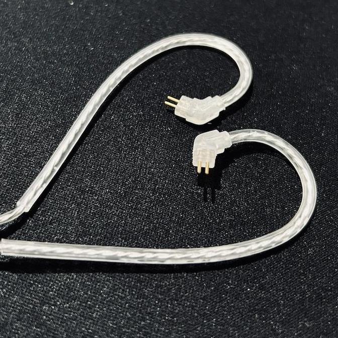 Promo Silver Plated 2 Pin 0.75 0.78Mm Tf10 Westone Tfz Kz Upgrade Cable Hifi