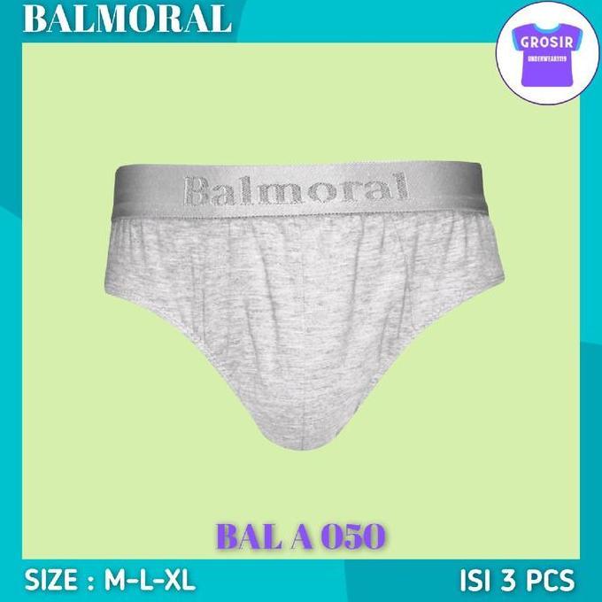 Balmoral Celana Dalam Pria Dewasa BAL A050 Isi 3 pcs Bahan Katun TERLARIS|BEST QUALITY|BEST SELLER
