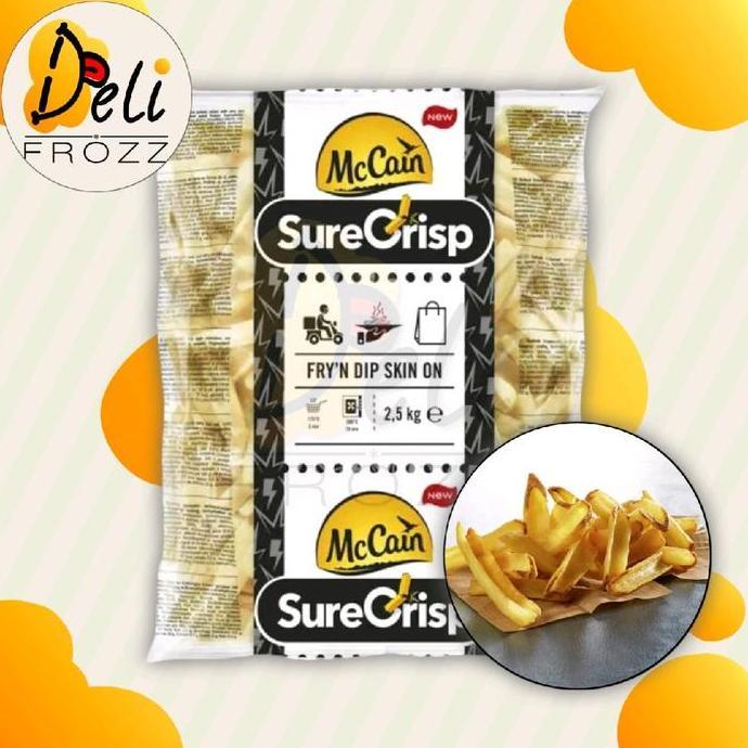 Verdure- Mccain Surecrisp Fry'N Dip Skin On | Fry N Dip French Fries | Kentang Import Fryndip | 2,5 