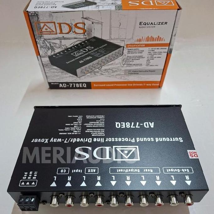 Flaro- Preamp Parametrik Ads Ad 778 & A 772 7Band  Equalizer Parametrik Equalizer Audio Sound System