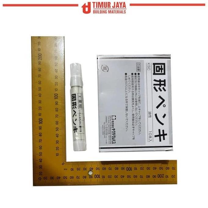 Carta- Spidol Sakura Solid Steel Marker Penanda Besi Permanen Putih