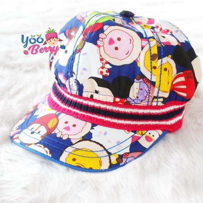 YooBerry Topi Bayi Ripped Tsum Tsum Anak dengan Karet Model Komando