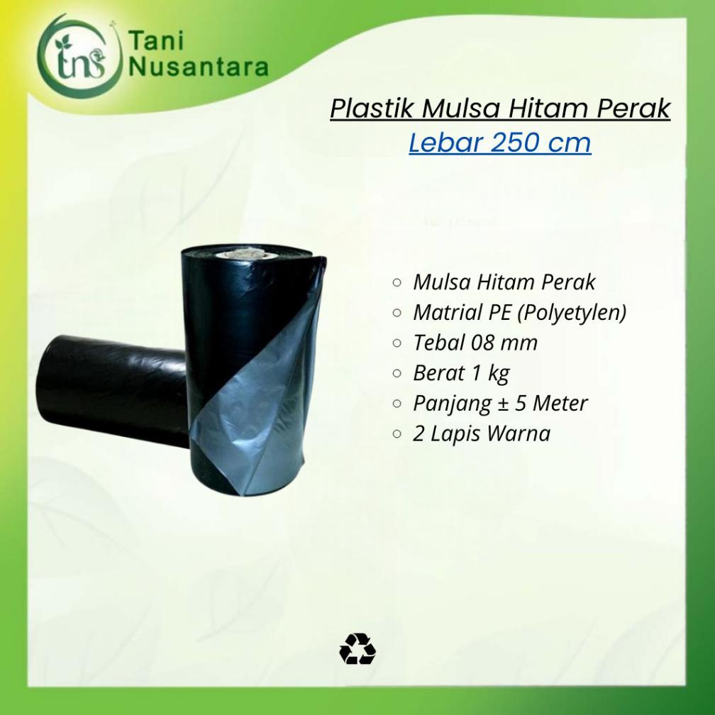 Plastik Mulsa Hitam Perak Lebar 250 cm