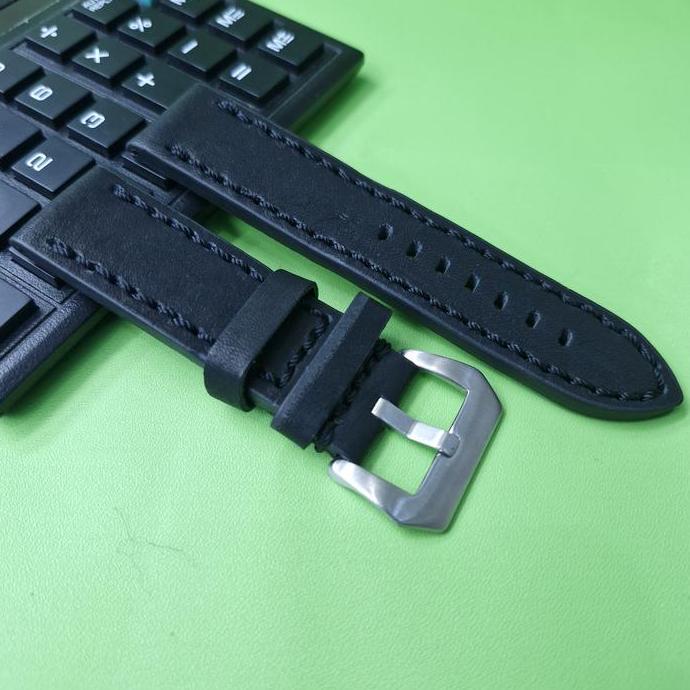 strap leather watch tali kulit jam tangan timberland nautica police panerai fosil buckle silver
