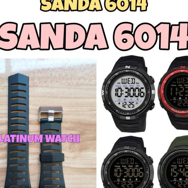 Strap Tali Jam Tangan Untuk Jam Tangan Sanda 6014 Sanda6014 Sanda-6014 Berkualitas