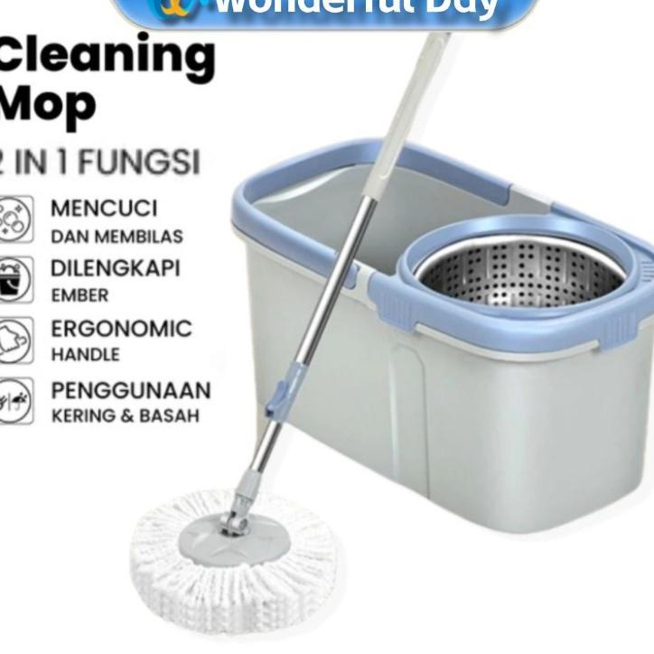 Super Mop Pel Lantai Putar Pel Pel Otomatis Pel Plastik