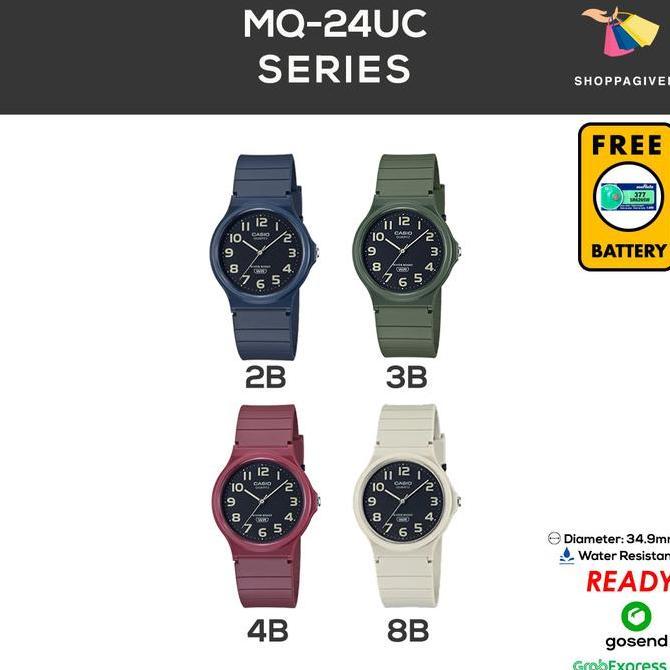 JAM TANGAN CASIO ORIGINAL MQ-24UC SERIES ANALOG FREE BATERAI