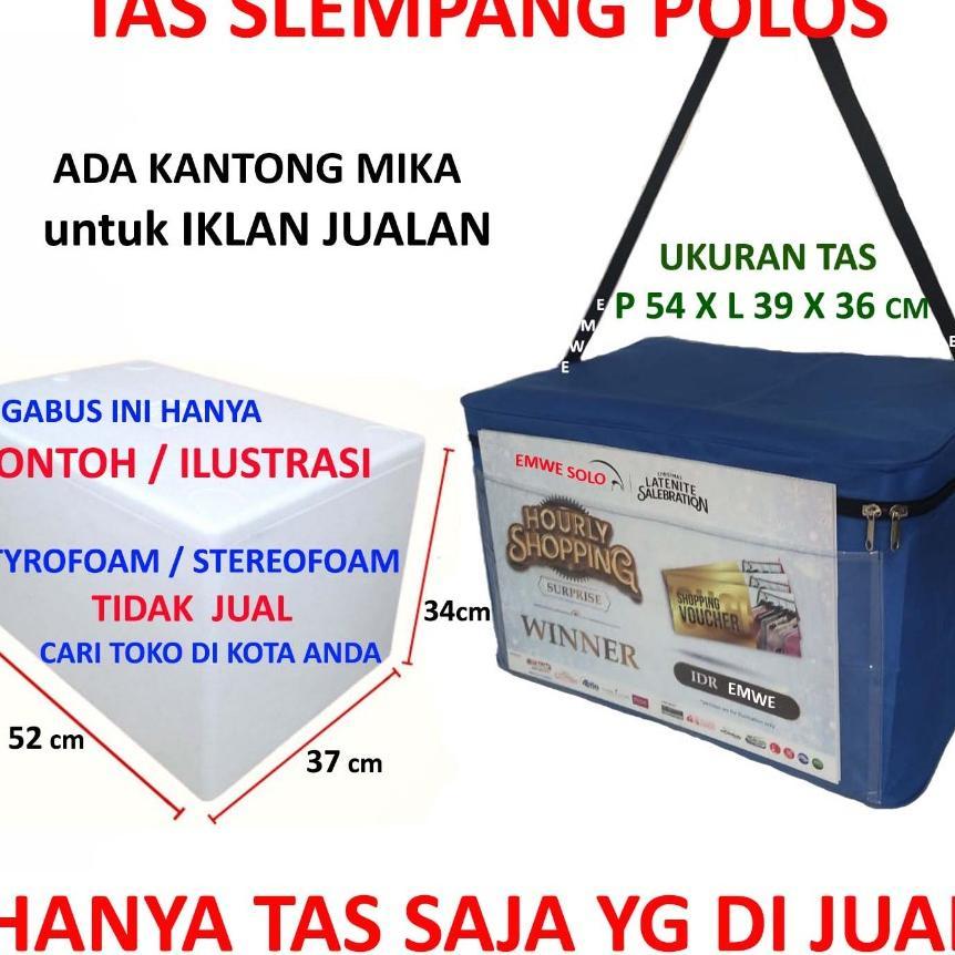 Gbs ( Tas Aja ) Tas Bekal Es Ukuran 54 X 39 X 36 Cm Untuk Gabus Sterofoam Styrofoam Box Kotak Tanggu
