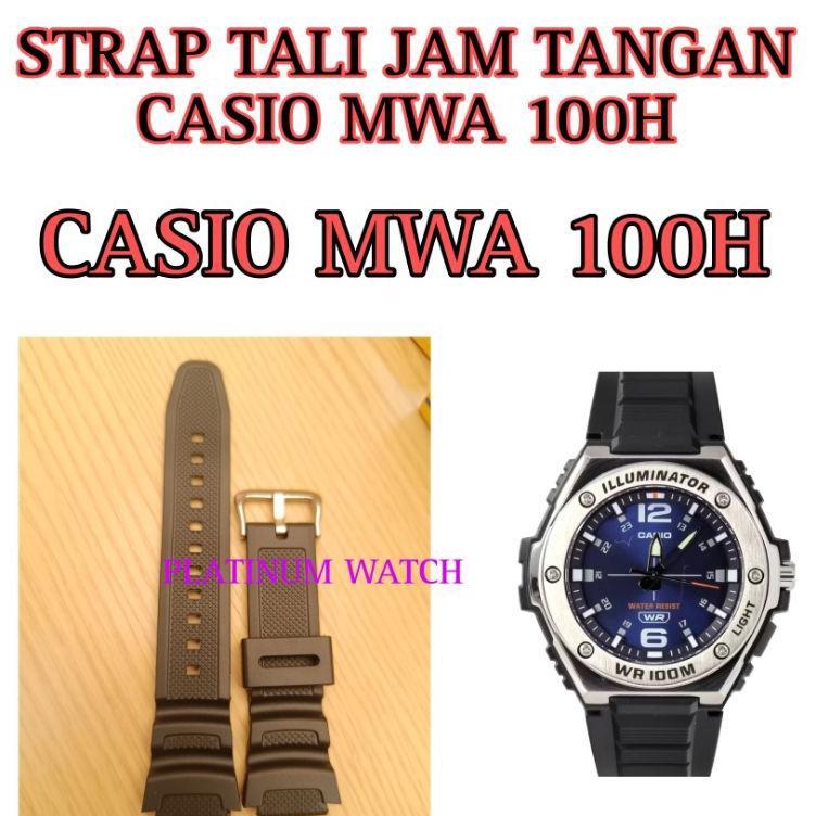 Strap / Tali Jam Tangan Casio Mwa 100 H Mwa100H Mwa-100H
