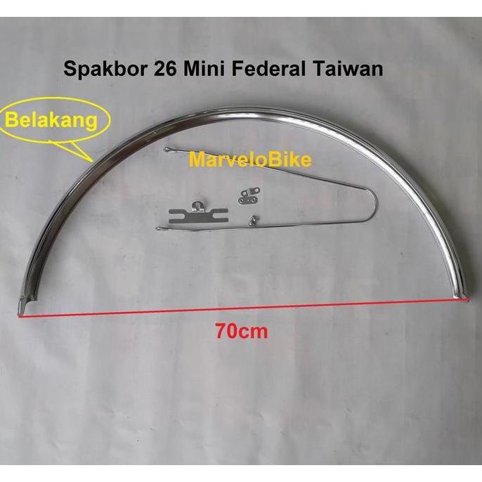 Spakbor Fender sepeda MTB 26 Turing 26 Mini Federal Taiwan