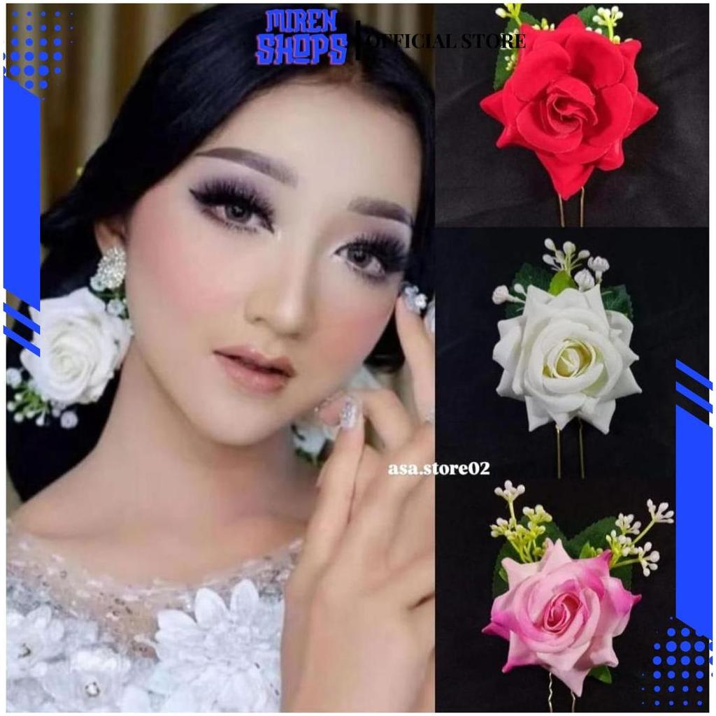 Tusuk Konde Bunga Mawar/Tusuk Konde Rambut Sanggul ASA Teratas