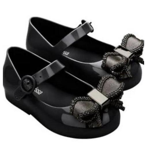 Mini Melissa Sweet love IV Bb Black / Sepatu Sandal Jelly Anak Perempuan