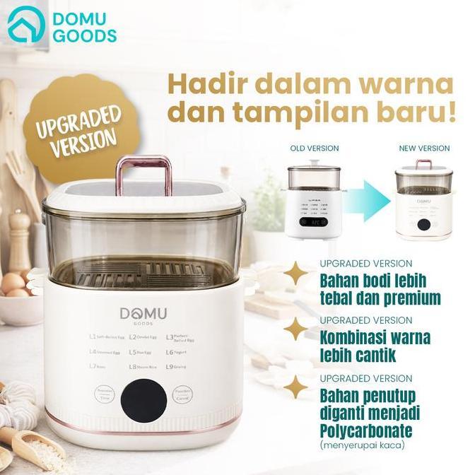 DOMU Mini Egg Steamer / Electric Steamer Multifungsi / Kukusan Listrik / Alat Masak Praktis / Alat K