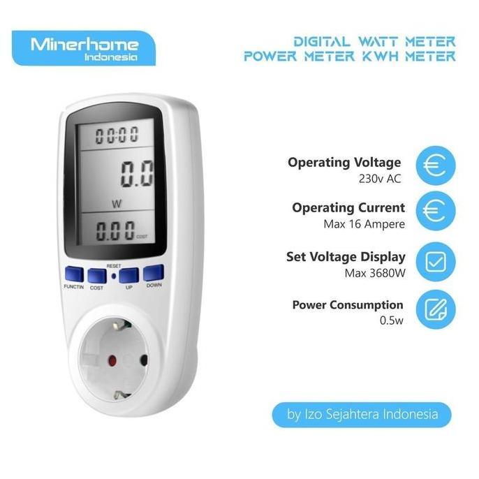 Ampere Meter Digital KWH Meter Diskon