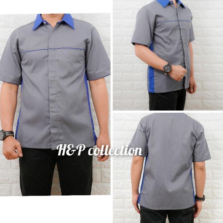 DVR Baju Seragam Kerja Kantor -  Kemeja Seragam Kerja - Baju seragam Karyawan - Kemeja Seragam Komun