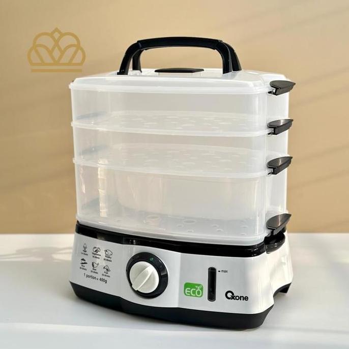 OXONE OX261 Eco Food Steamer Kukusan Listrik BPA Free Penghangat Makanan Diskon