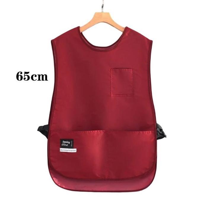Equip- Fashionable Vest Style Apron Celemek Koki Barista Bartender Restoran Unisex Pria Nita