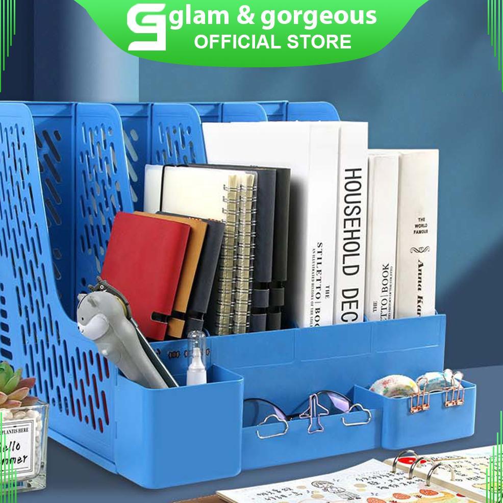 Desk Organizer Stationery File Organizer Rak Meja Kantor Buku - FO001