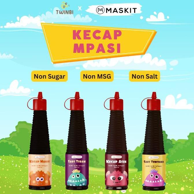Maskit MPASI Saus Tiram Kecap Asin Manis Teriyaki MPASI Bayi & Anak 130ml