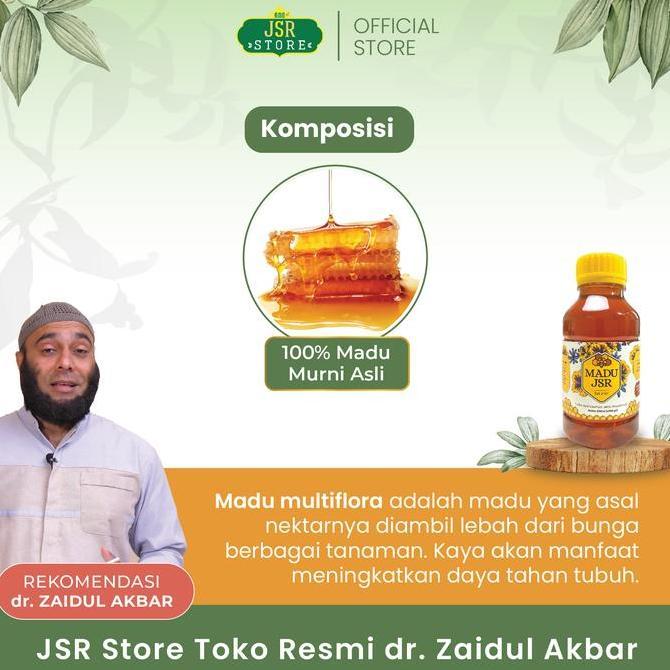 Drink- Madu Jsr Dr. Zaidul Akbar - Madu Multiflora (760 Gram) Madu Alami