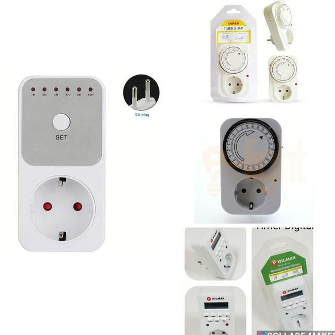 Stop Kontak Timer Colokan Timer On Off Digital Countdown/Analog/Wifi Termurah