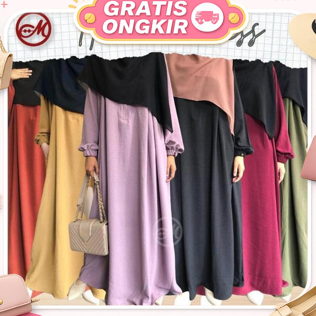 Gamis Crinkle | Gamis Crinkle Premium | Gamis Crinkle Airflow Polos